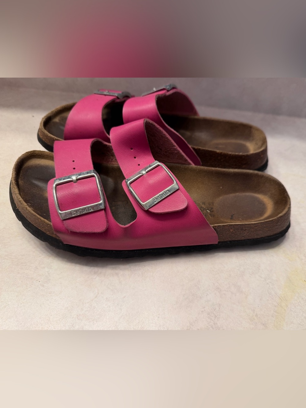 Birkenstock Betula Pink Double Buckle Arizona Sandals